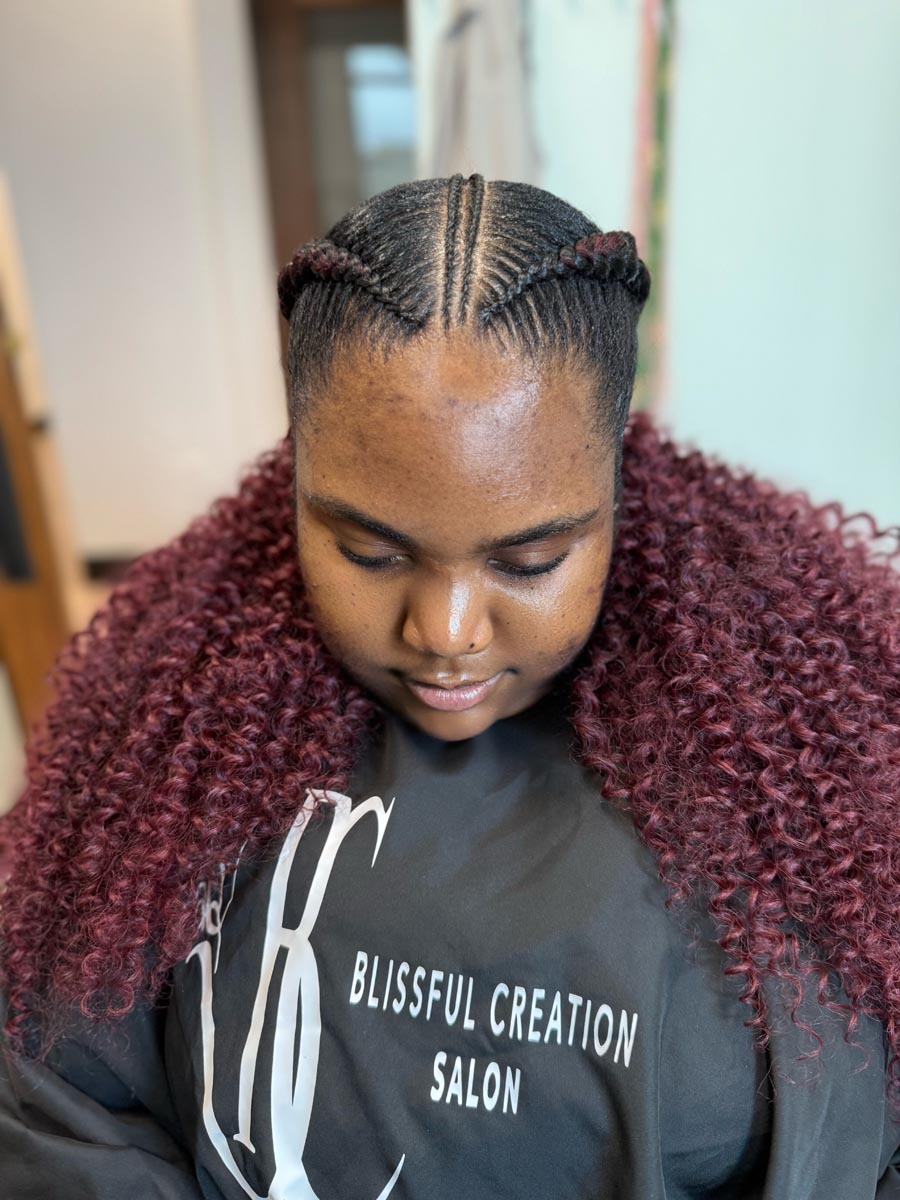 Colored Natural Hair